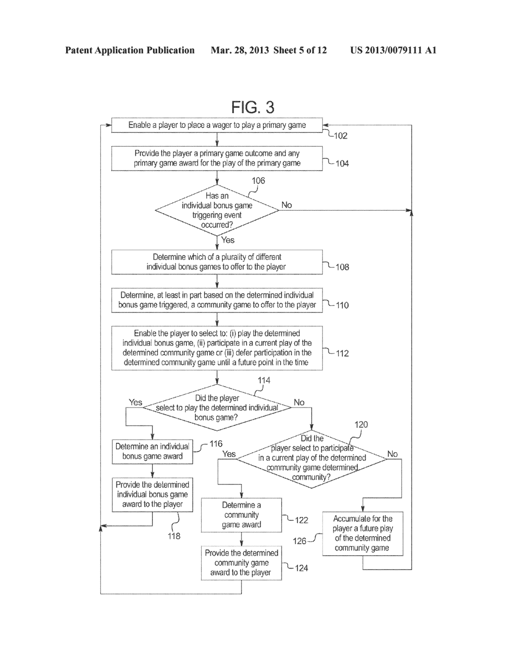 GAMING SYSTEM, GAMING DEVICE AND METHOD FOR PROVIDING A MULTIPLE PLAYER,     MULTIPLE GAME BONUSING ENVIRONMENT - diagram, schematic, and image 06