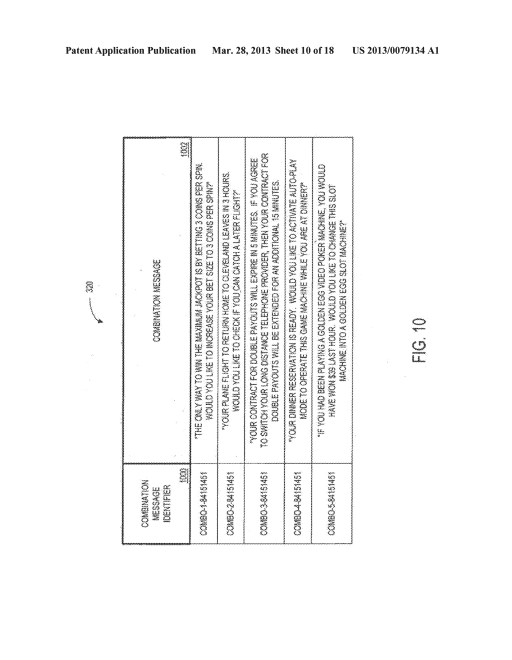 METHOD AND APPARATUS FOR OUTPUTTING A MESSAGE AT A GAME MACHINE - diagram, schematic, and image 11