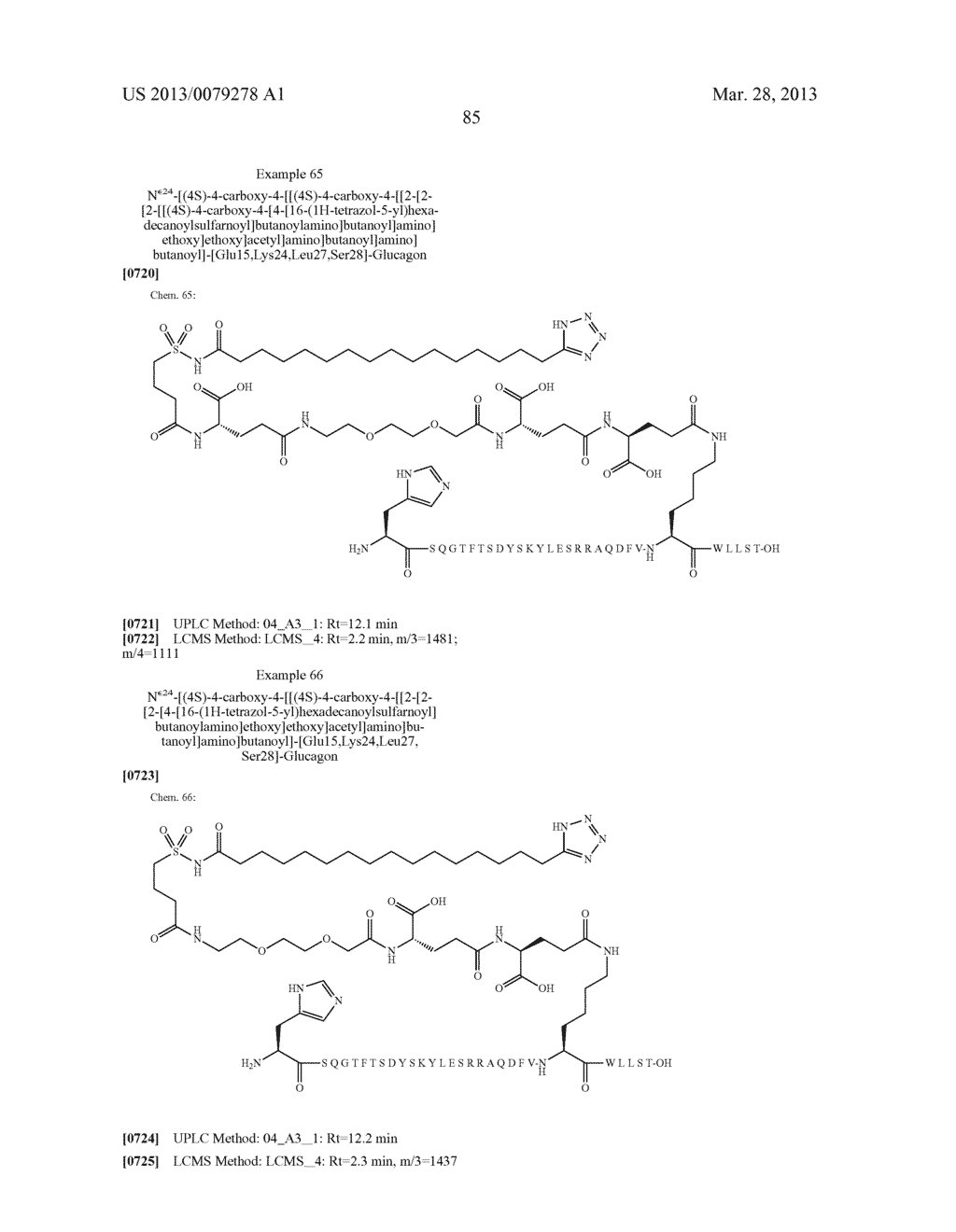 Novel Glucagon Analogues - diagram, schematic, and image 87