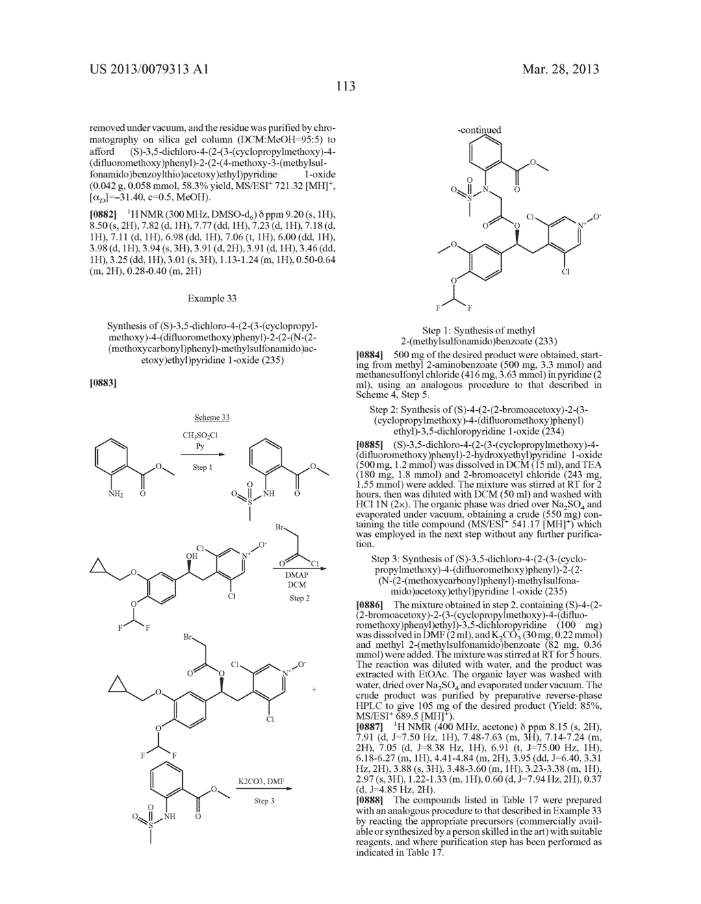 DERIVATIVES OF 1-PHENYL-2-PYRIDINYL ALKYL ALCOHOLS AS PHOSPHODIESTERASE     INHIBITORS - diagram, schematic, and image 114