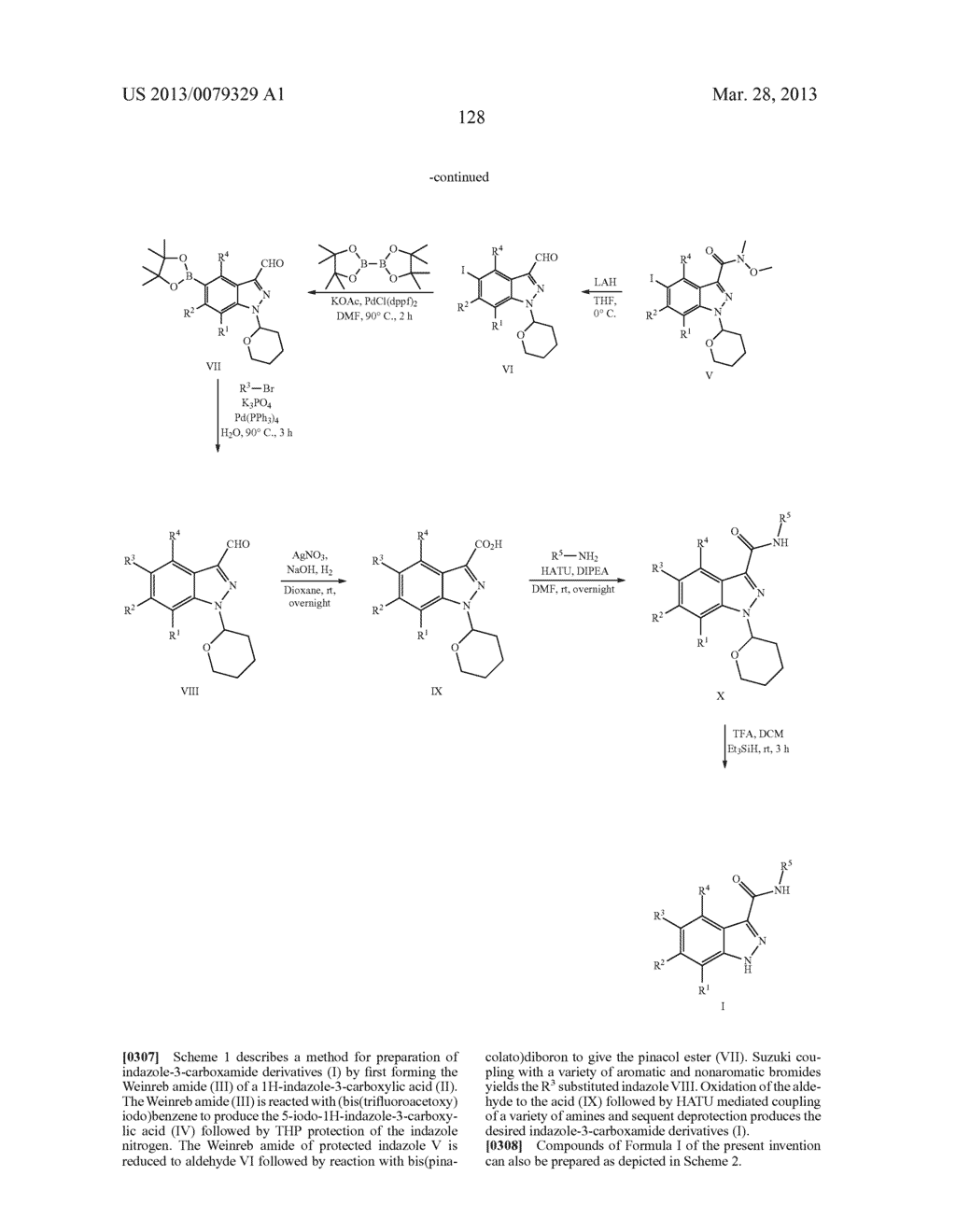 INDAZOLE-3-CARBOXAMIDES AND THEIR USE AS WNT/Beta-CATENIN SIGNALING     PATHWAY INHIBITORS - diagram, schematic, and image 129