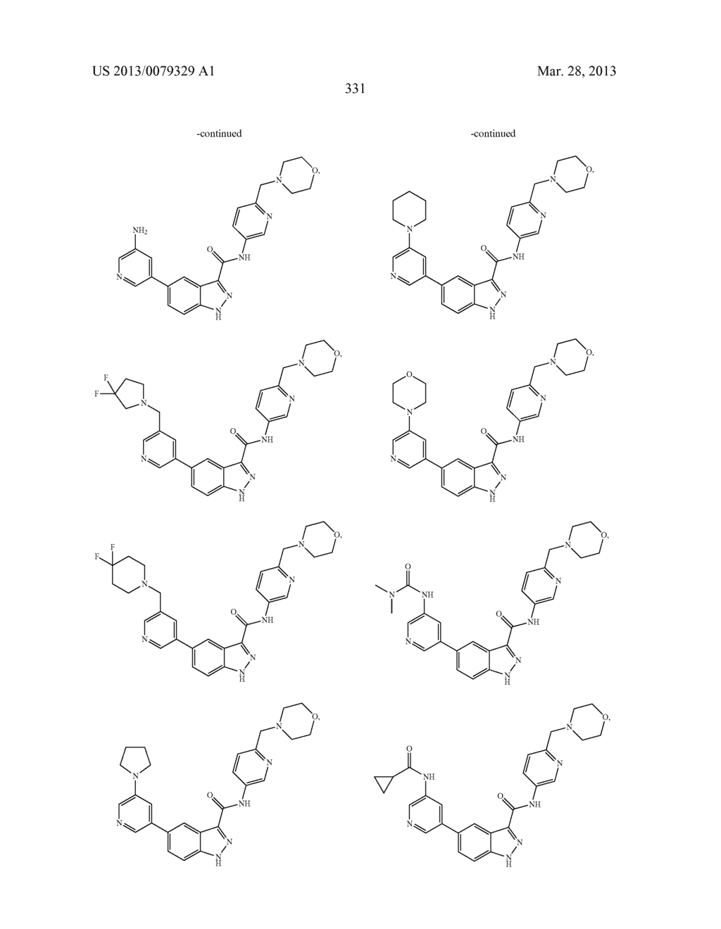 INDAZOLE-3-CARBOXAMIDES AND THEIR USE AS WNT/Beta-CATENIN SIGNALING     PATHWAY INHIBITORS - diagram, schematic, and image 332