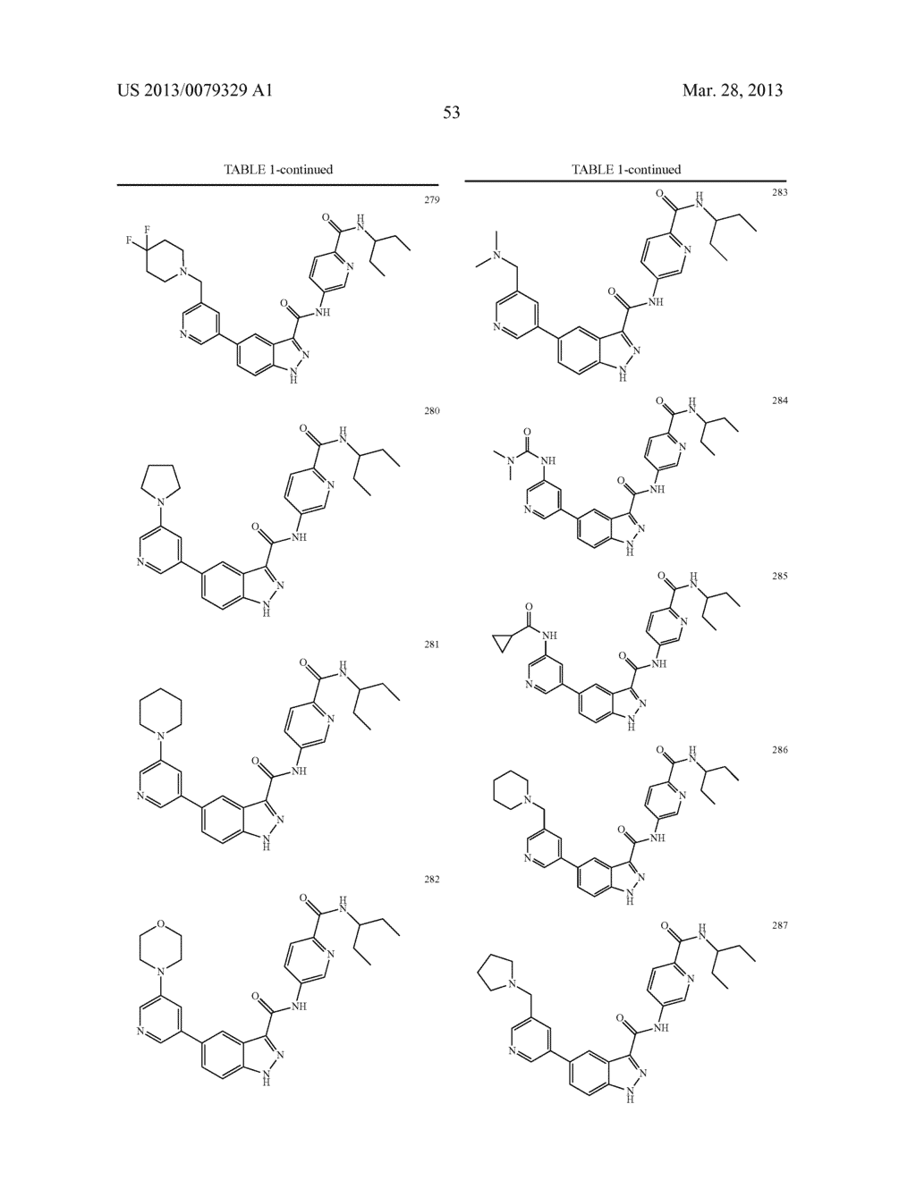 INDAZOLE-3-CARBOXAMIDES AND THEIR USE AS WNT/Beta-CATENIN SIGNALING     PATHWAY INHIBITORS - diagram, schematic, and image 54