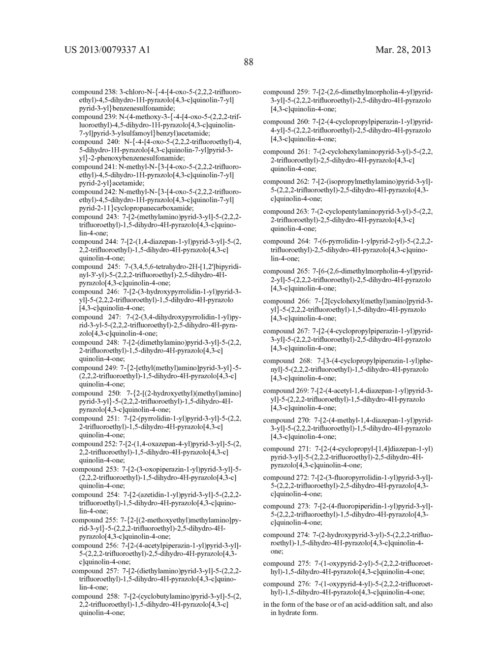 PYRAZOLOQUINOLINONE DERIVATIVES, PREPARATION THEREOF AND THERAPEUTIC USE     THEREOF - diagram, schematic, and image 89