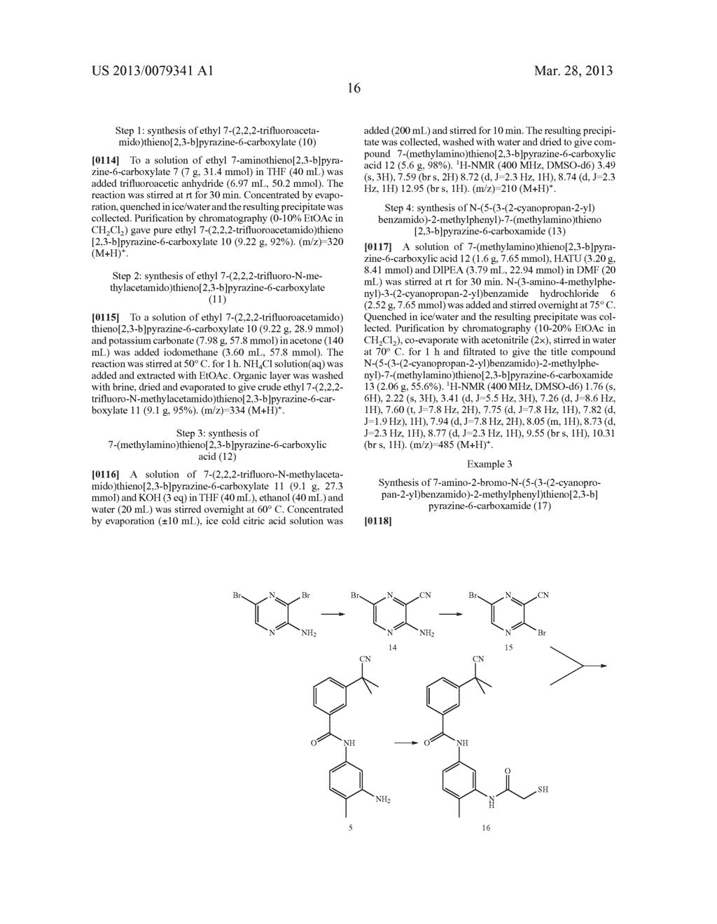 THIENO (2, 3B) PYRAZINE COMPOUNDS AS B-RAF INHIBITORS - diagram, schematic, and image 17