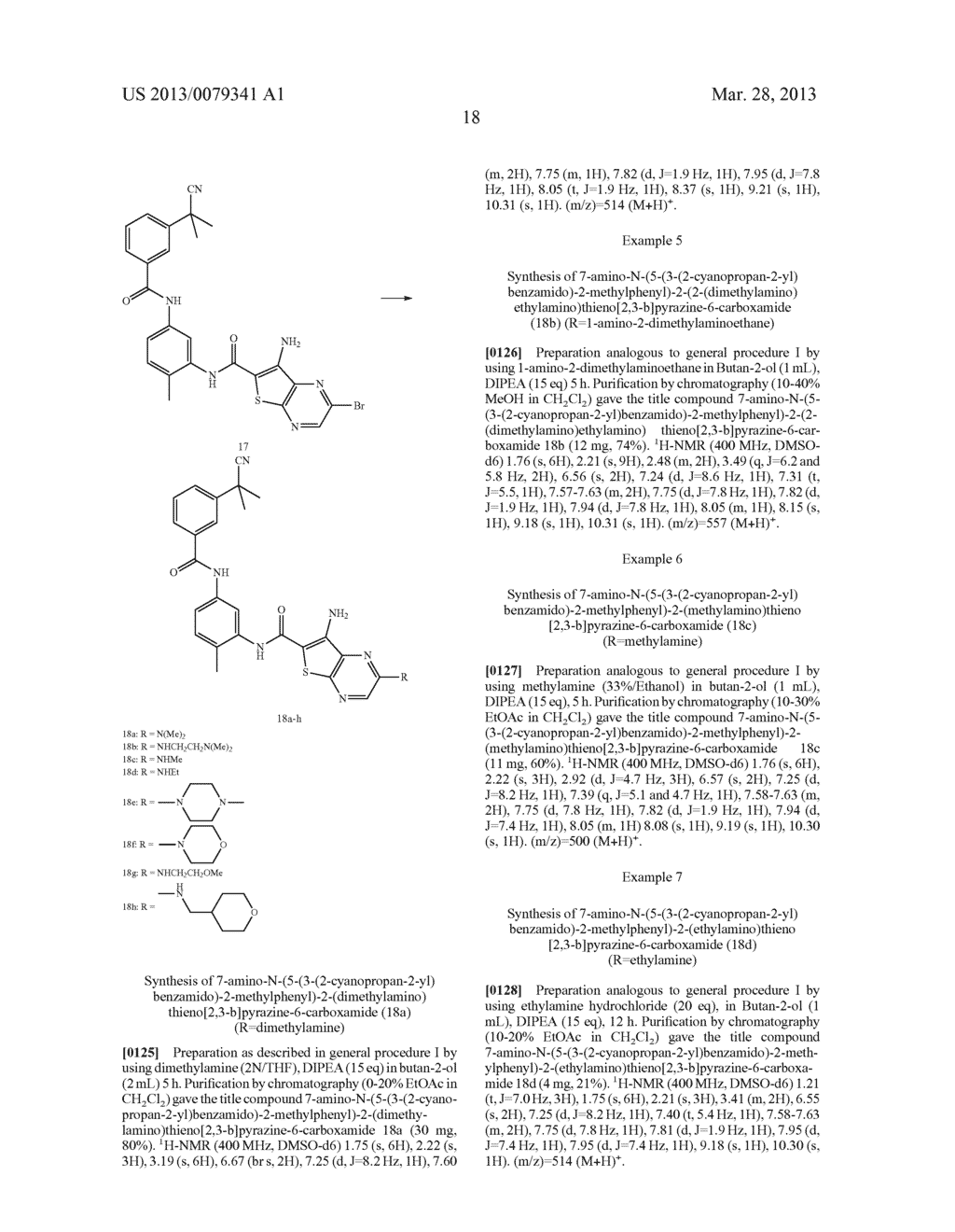 THIENO (2, 3B) PYRAZINE COMPOUNDS AS B-RAF INHIBITORS - diagram, schematic, and image 19