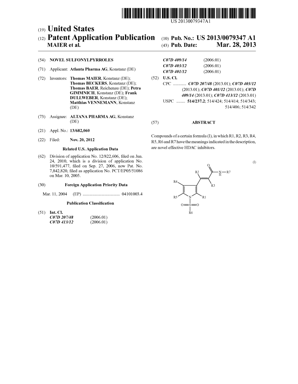 NOVEL SULFONYLPYRROLES - diagram, schematic, and image 01