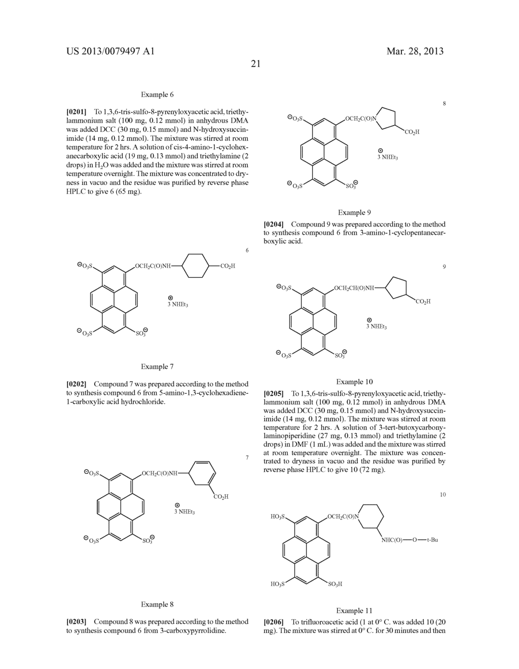 PYRENYLOXYSULFONIC ACID FLUORESCENT AGENTS - diagram, schematic, and image 26