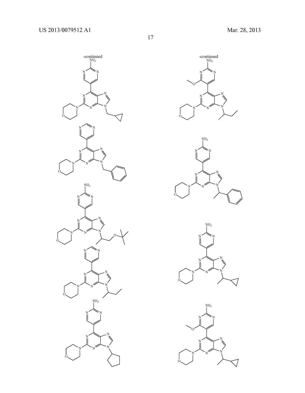 PYRIMIDINE SUBSTITUTED PURINE DERIVATIVES - diagram, schematic, and image 18