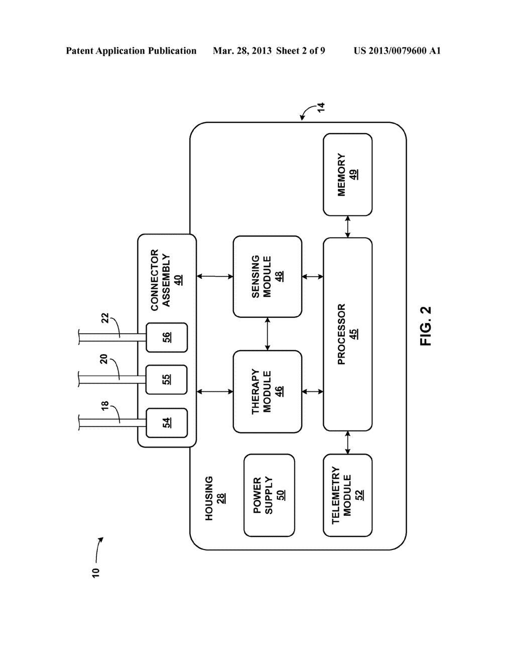 BATTERY AND CAPACITOR ARRANGEMENT FOR AN IMPLANTABLE MEDICAL DEVICE - diagram, schematic, and image 03