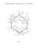 STENT FOR THE POSITIONING AND ANCHORING OF A VALVULAR PROSTHESIS IN AN     IMPLANTATION SITE IN THE HEART OF A PATIENT diagram and image