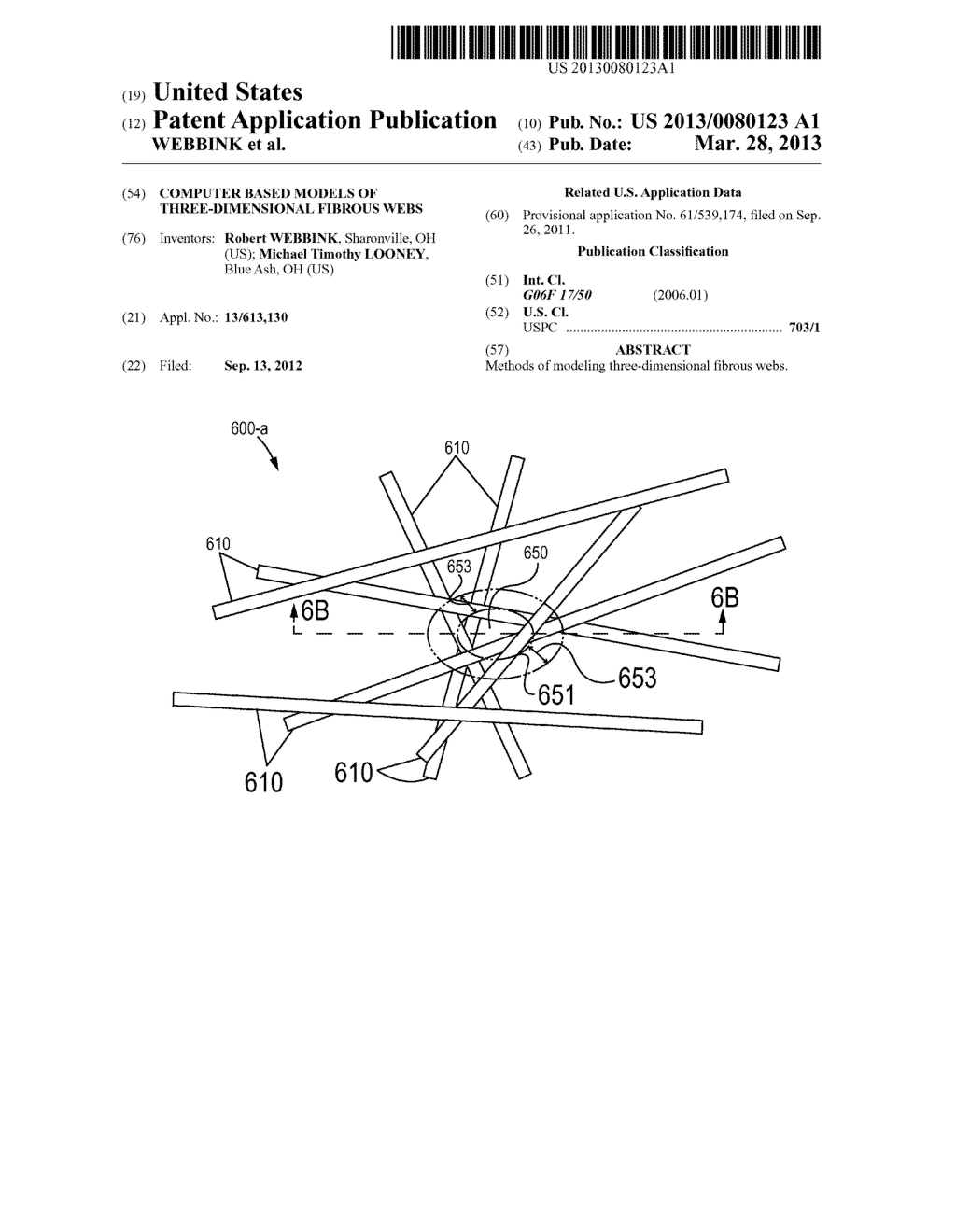 COMPUTER BASED MODELS OF THREE-DIMENSIONAL FIBROUS WEBS - diagram, schematic, and image 01