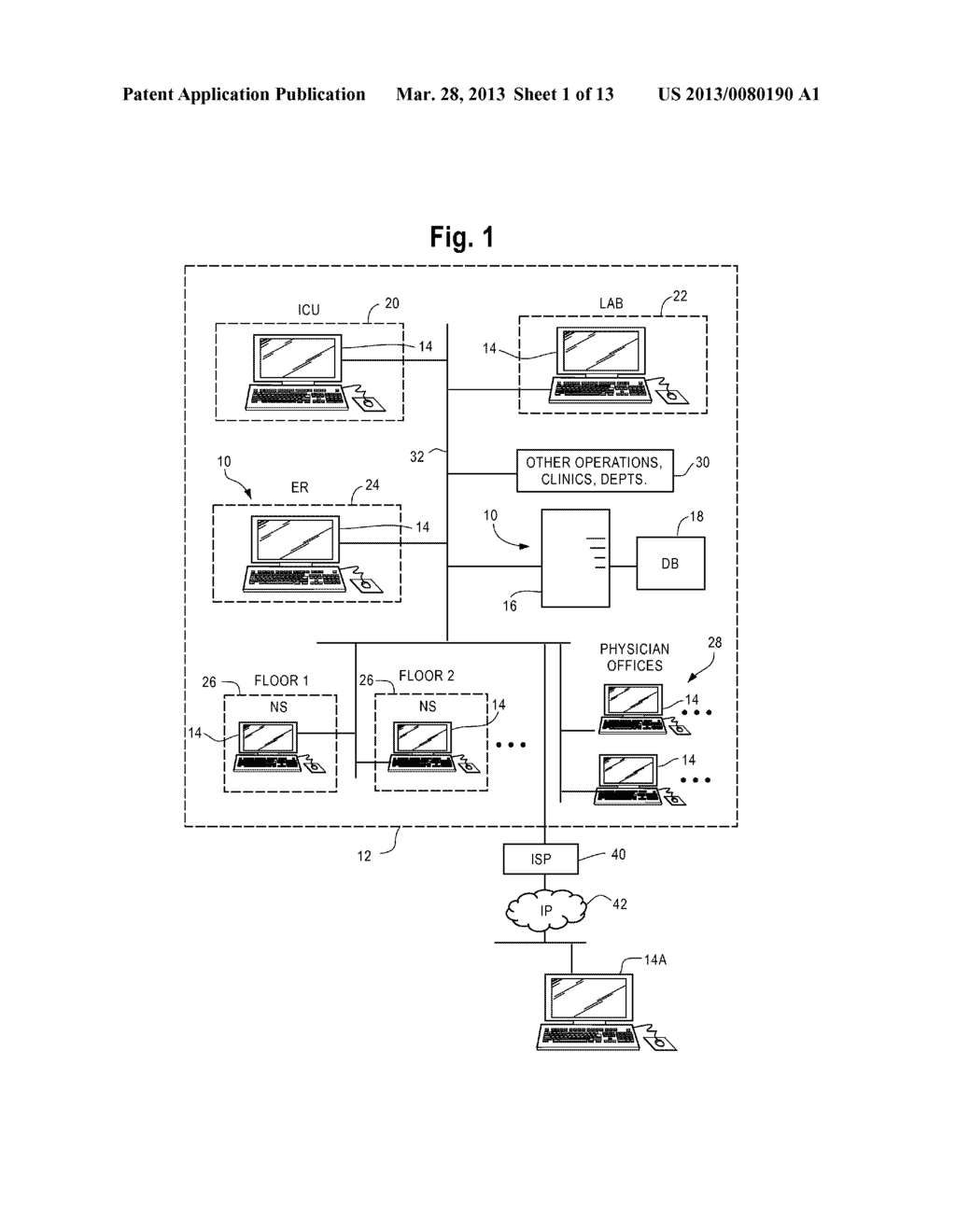 ELECTRONIC PATIENT RECORD DOCUMENTATION WITH PUSH AND PULL OF DATA TO AND     FROM DATABASE - diagram, schematic, and image 02