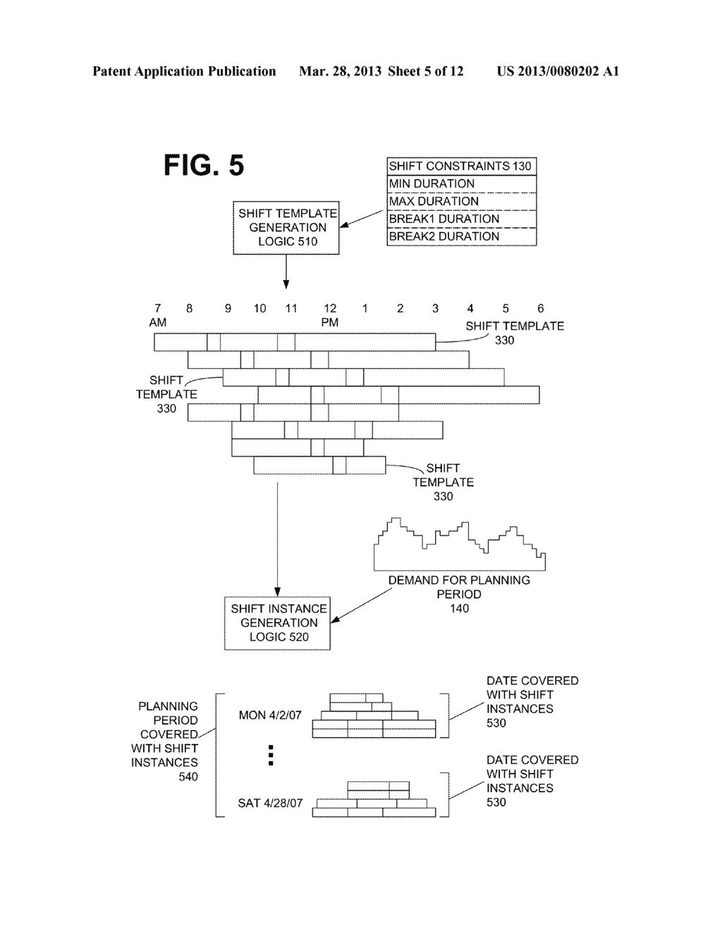 SYSTEMS AND METHODS OF AUTOMATICALLY SCHEDULING A WORKFORCE - diagram, schematic, and image 06