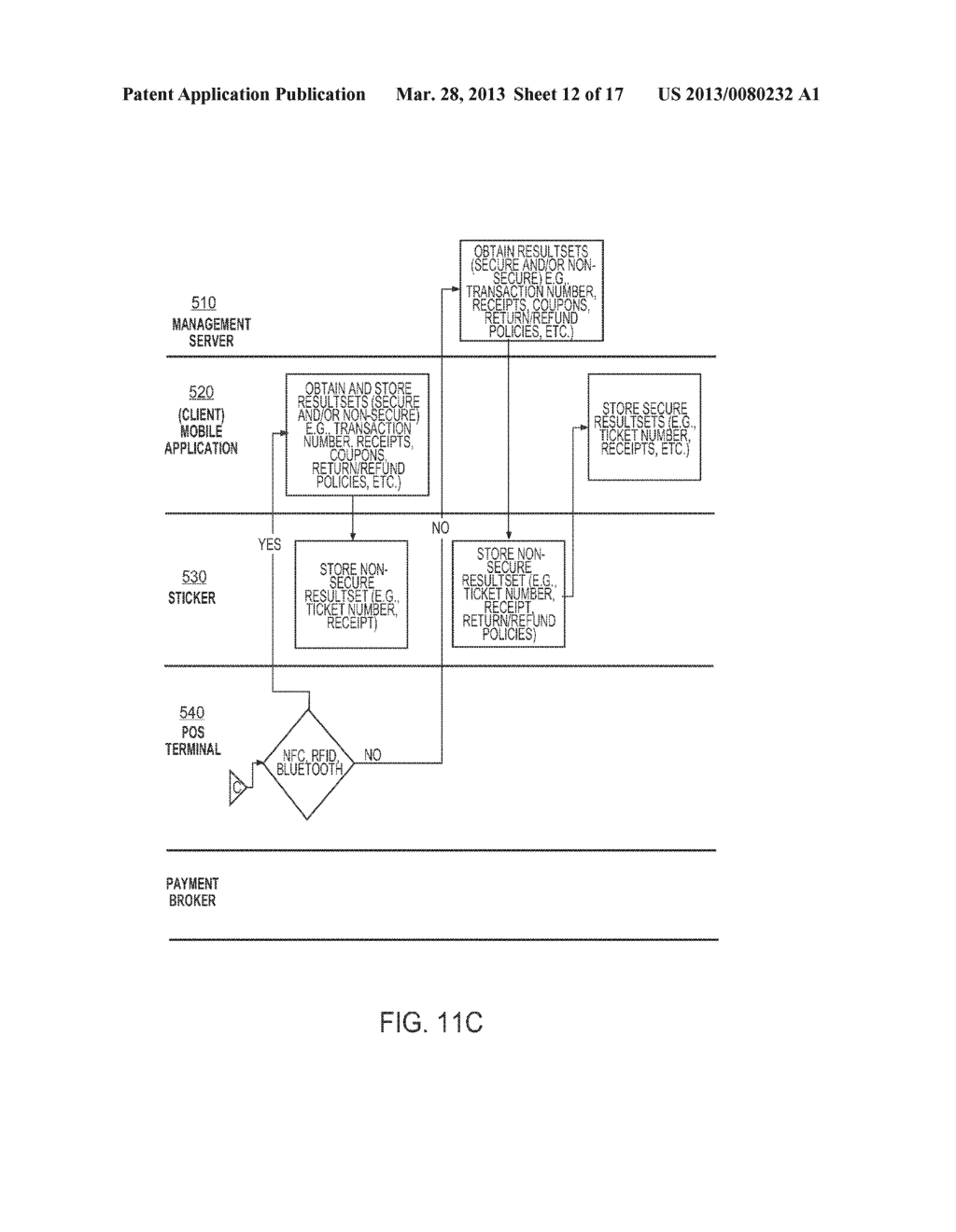 SINGLE TAP TRANSACTIONS USING A MOBILE DEVICE - diagram, schematic, and image 13