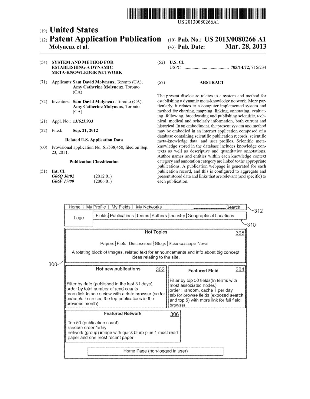 SYSTEM AND METHOD FOR ESTABLISHING A DYNAMIC META-KNOWLEDGE NETWORK - diagram, schematic, and image 01