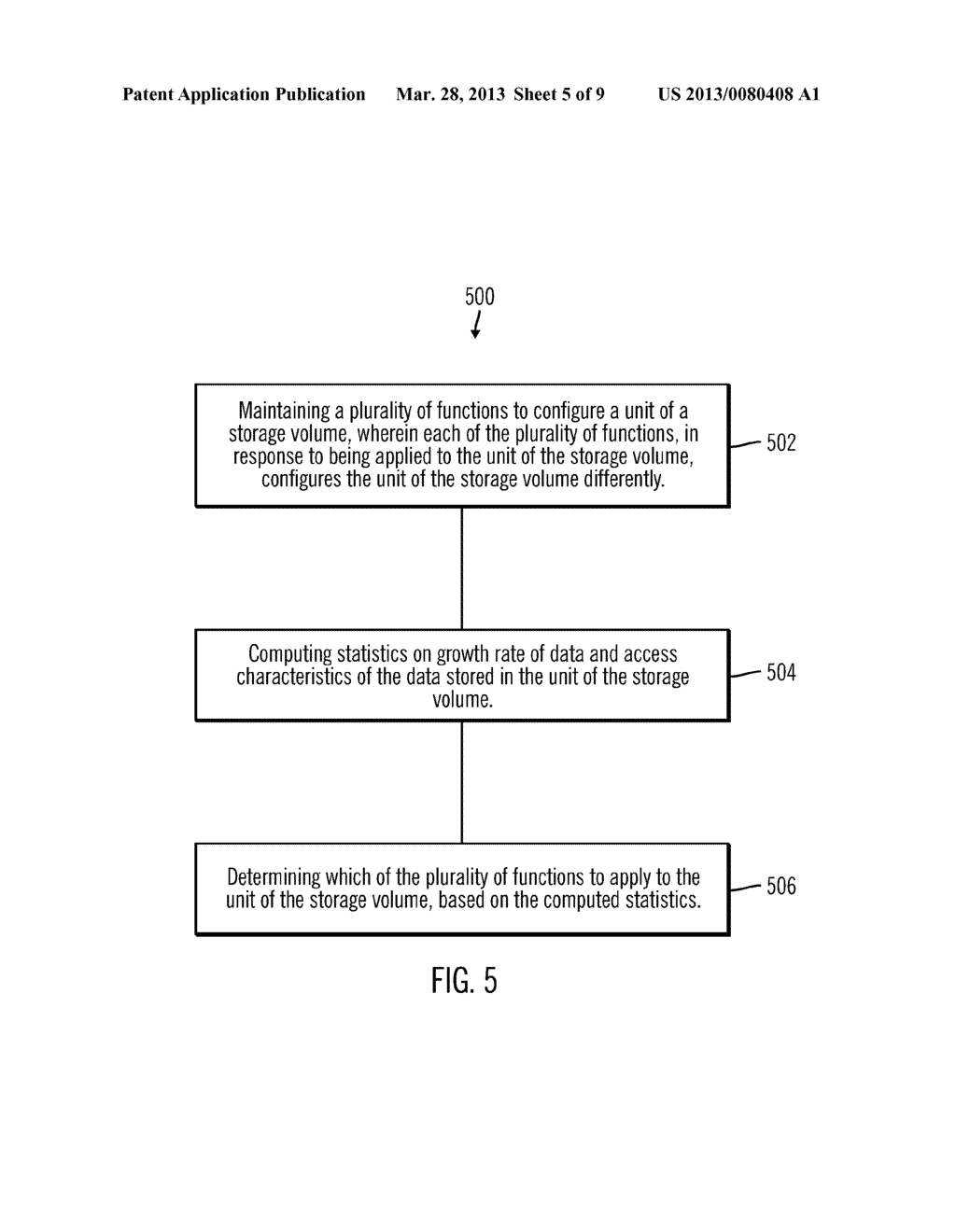 AUTOMATED SELECTION OF FUNCTIONS TO REDUCE STORAGE CAPACITY BASED ON     PERFORMANCE REQUIREMENTS - diagram, schematic, and image 06