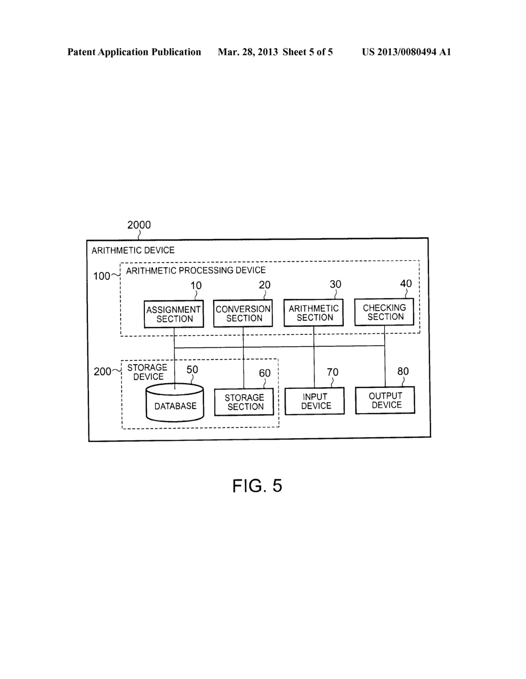 ARITHMETIC DEVICE AND DATABASE - diagram, schematic, and image 06