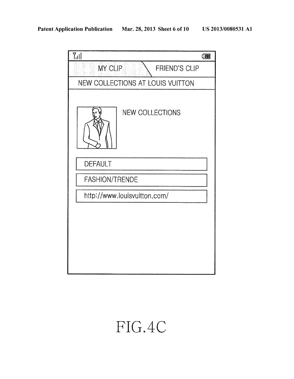 APPARATUS AND METHOD FOR CLIPPING AND SHARING CONTENT AT A PORTABLE     TERMINAL - diagram, schematic, and image 07