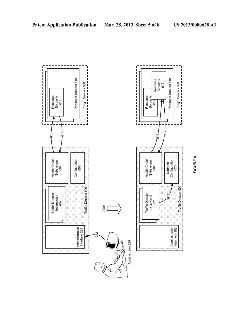 SYSTEM AND METHOD FOR DYNAMIC DISCOVERY OF ORIGIN SERVERS IN A TRAFFIC     DIRECTOR ENVIRONMENT - diagram, schematic, and image 06