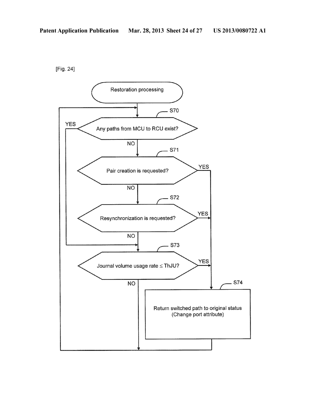 STORAGE SYSTEM AND VOLUME PAIR SYNCHRONIZATION METHOD - diagram, schematic, and image 25