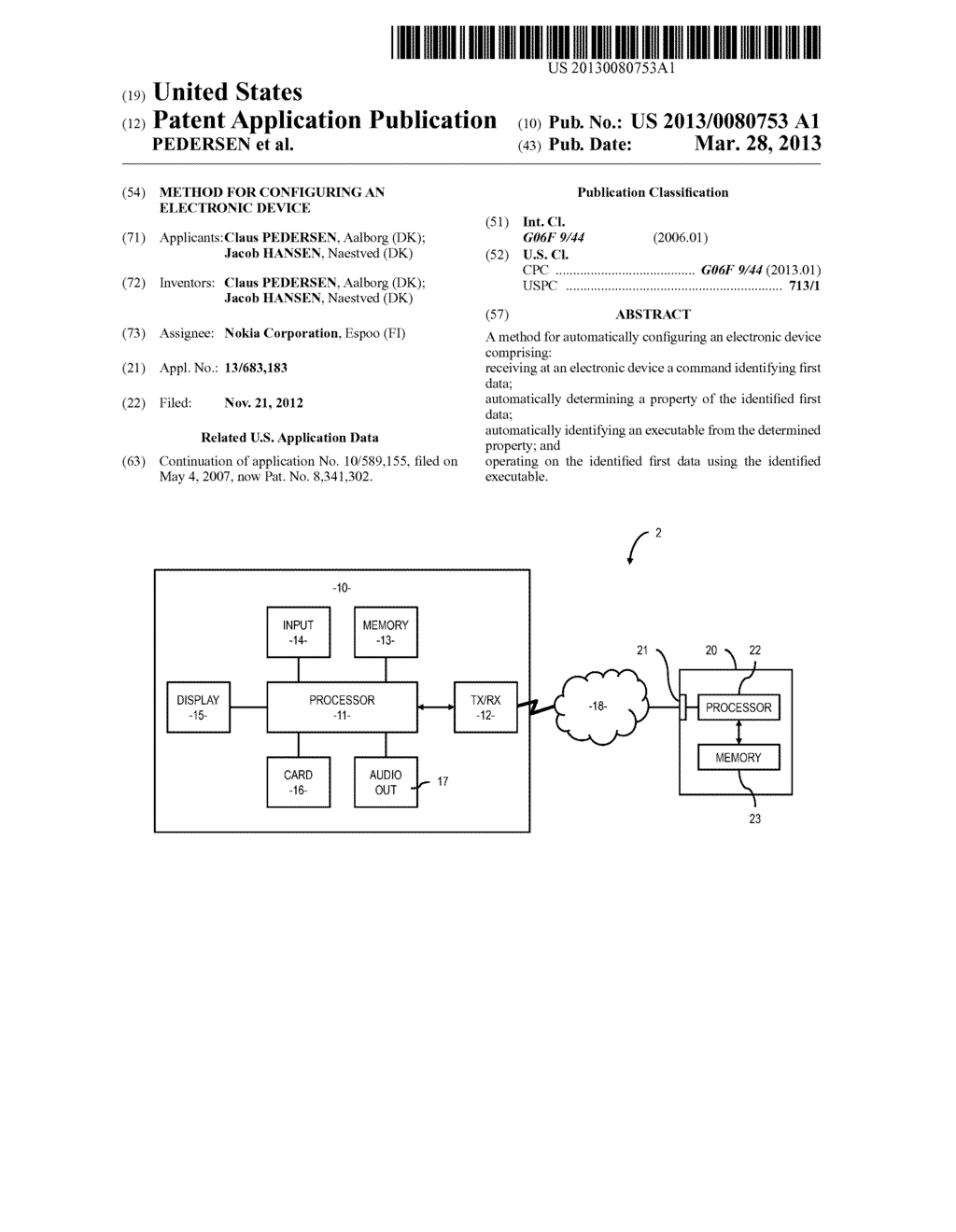 Method for Configuring an Electronic Device - diagram, schematic, and image 01