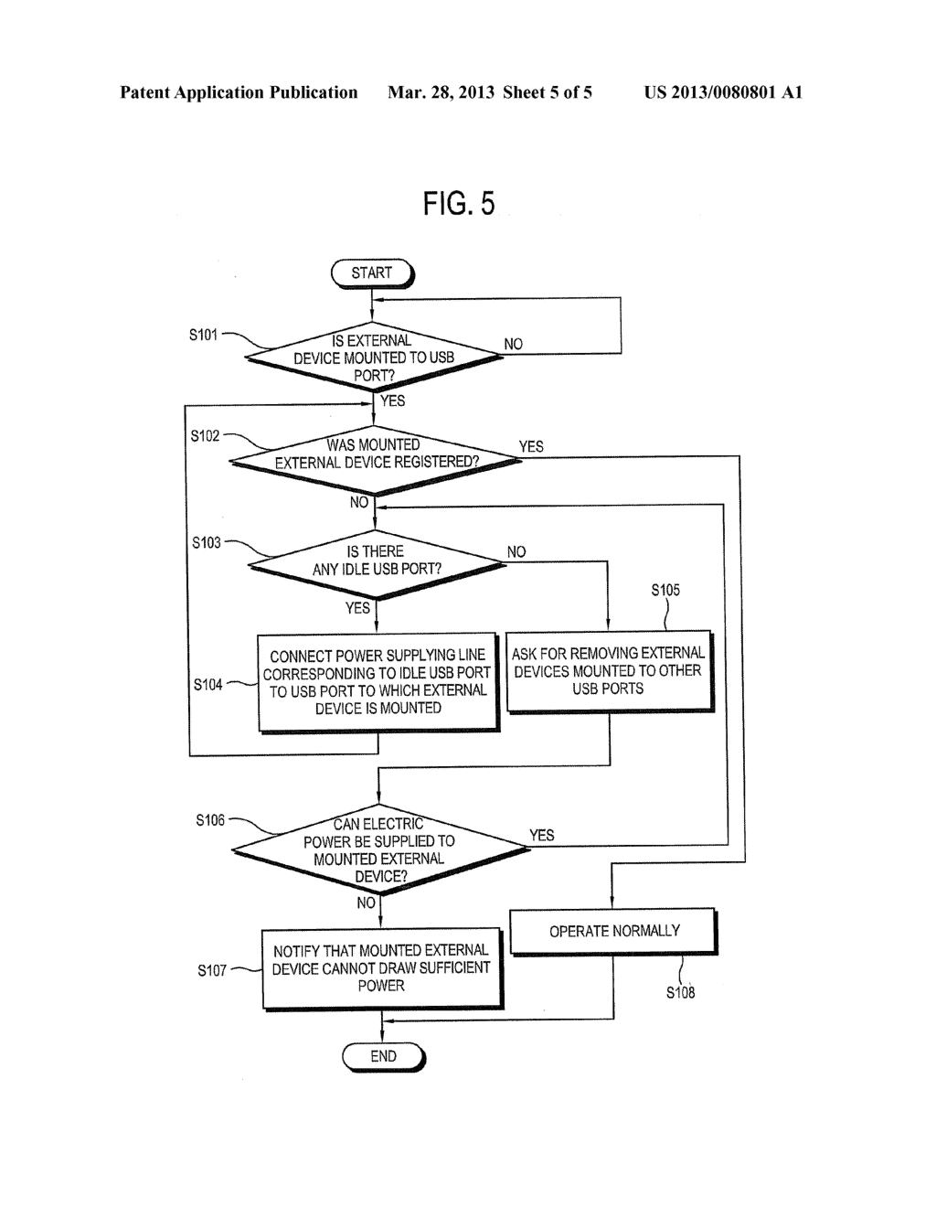 COMPUTER SYSTEM FOR SUPPLYING ELECTRIC POWER TO EXTERNAL APPARATUS AND     CONTROL METHOD THEREOF - diagram, schematic, and image 06