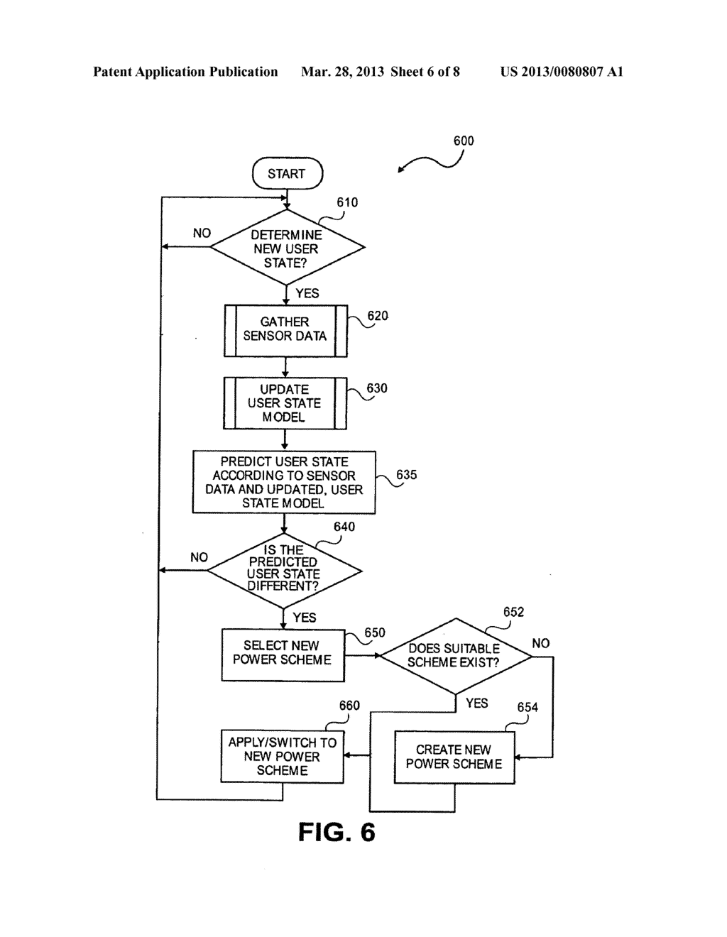 Method and Apparatus for User-Activity-Based Dynamic Power Management and     Policy Creation for Mobile Platforms - diagram, schematic, and image 07