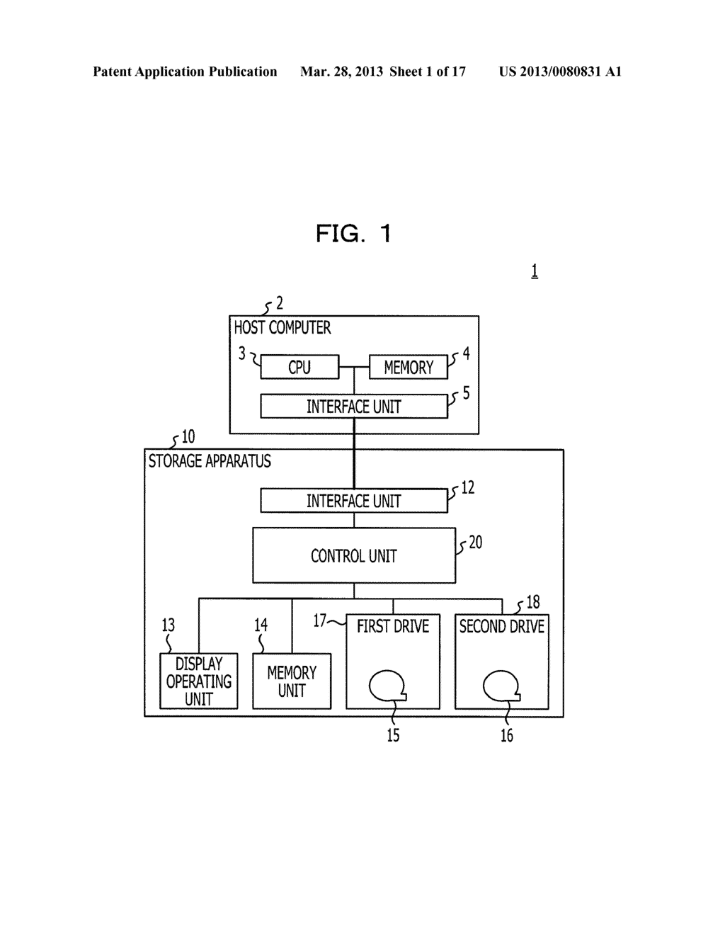STORAGE APPARATUS, SYSTEM, AND CONTROL METHOD - diagram, schematic, and image 02