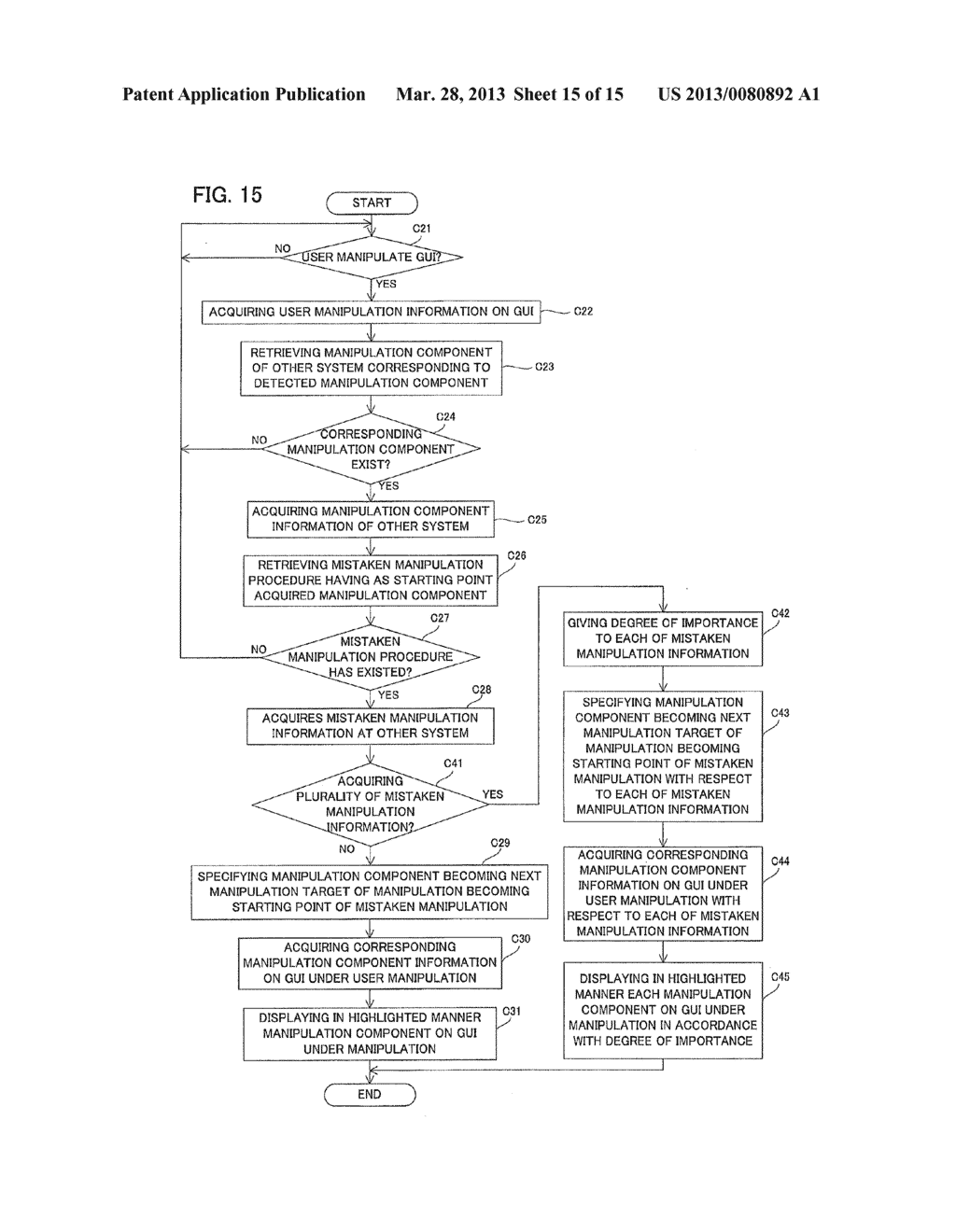 INFORMATION PROCESSING DEVICE, GUI MANIPULATION ASSISTANCE METHOD, AND     COMPUTER-READABLE RECORDING MEDIUM - diagram, schematic, and image 16