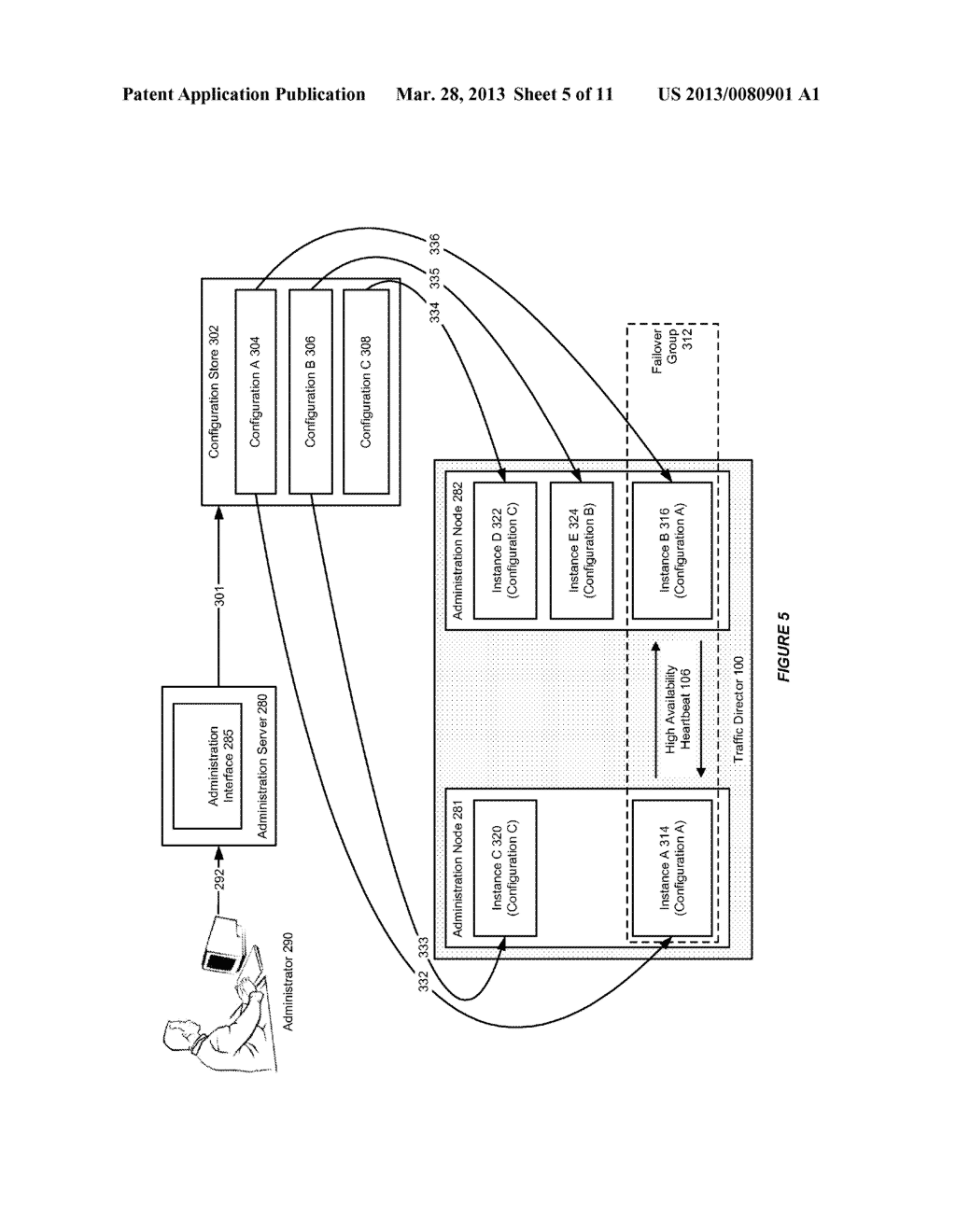 SYSTEM AND METHOD FOR INTELLIGENT GUI NAVIGATION AND PROPERTY SHEETS IN A     TRAFFIC DIRECTOR ENVIRONMENT - diagram, schematic, and image 06