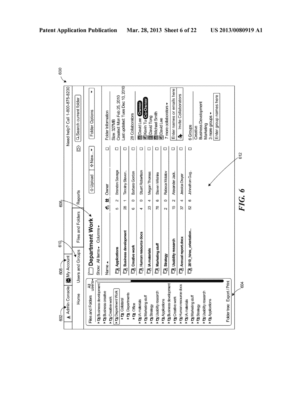 CENTRAL MANAGEMENT AND CONTROL OF USER-CONTRIBUTED CONTENT IN A WEB-BASED     COLLABORATION ENVIRONMENT AND MANAGEMENT CONSOLE THEREOF - diagram, schematic, and image 07