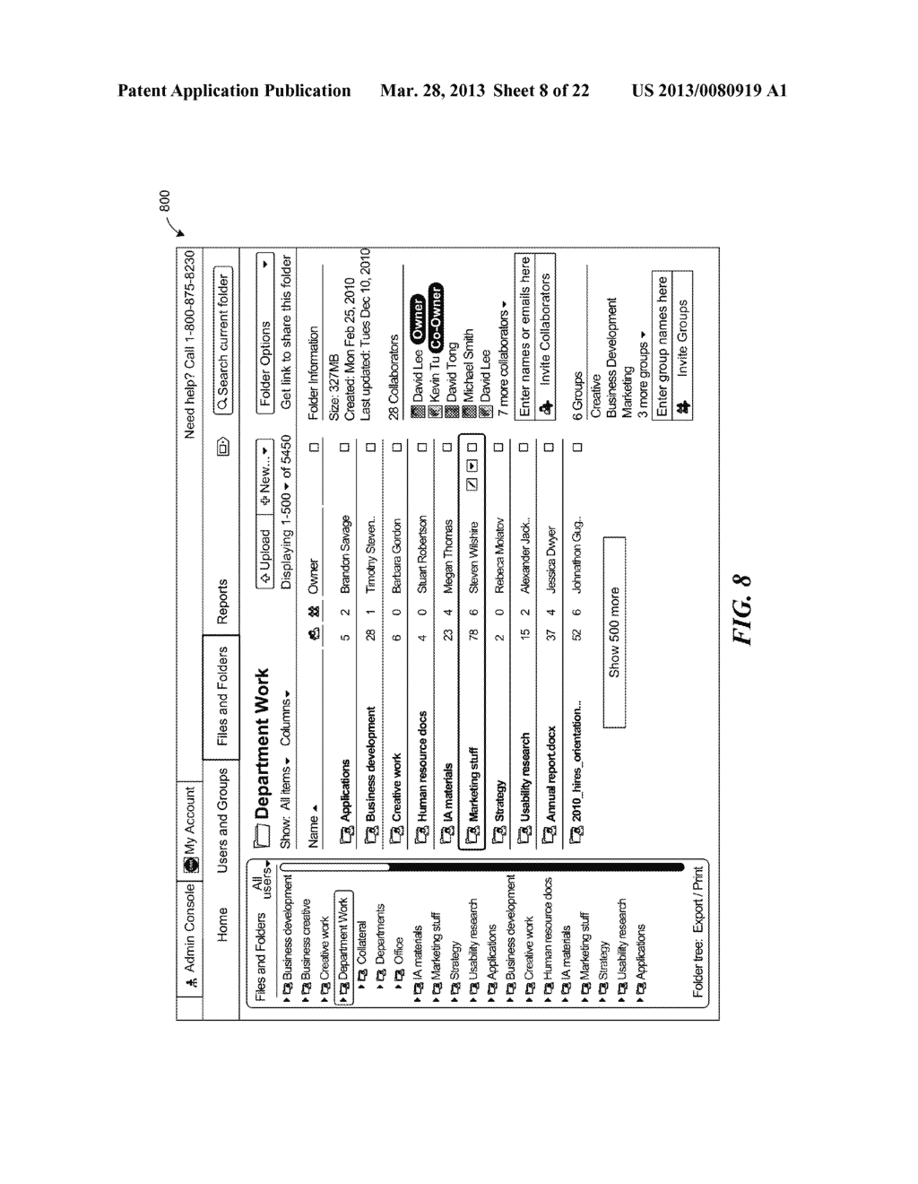 CENTRAL MANAGEMENT AND CONTROL OF USER-CONTRIBUTED CONTENT IN A WEB-BASED     COLLABORATION ENVIRONMENT AND MANAGEMENT CONSOLE THEREOF - diagram, schematic, and image 09