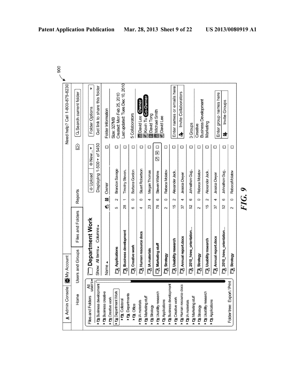 CENTRAL MANAGEMENT AND CONTROL OF USER-CONTRIBUTED CONTENT IN A WEB-BASED     COLLABORATION ENVIRONMENT AND MANAGEMENT CONSOLE THEREOF - diagram, schematic, and image 10