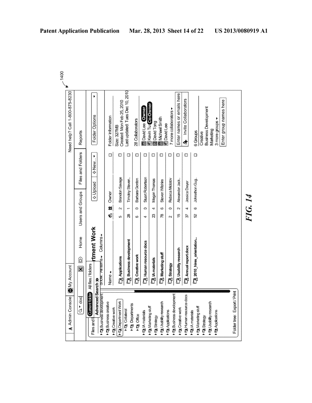 CENTRAL MANAGEMENT AND CONTROL OF USER-CONTRIBUTED CONTENT IN A WEB-BASED     COLLABORATION ENVIRONMENT AND MANAGEMENT CONSOLE THEREOF - diagram, schematic, and image 15