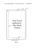 MINIMIZING AND MAXIMIZING BETWEEN PORTRAIT DUAL DISPLAY AND PORTRAIT     SINGLE DISPLAY diagram and image