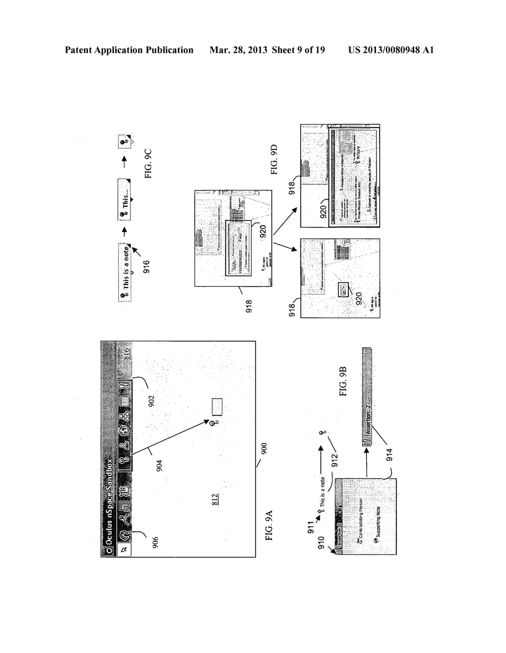 SYSTEM AND METHOD FOR INTERACTIVE VISUAL REPRESENTATION OF INFORMATION     CONTENT USING ASSERTIONS - diagram, schematic, and image 10