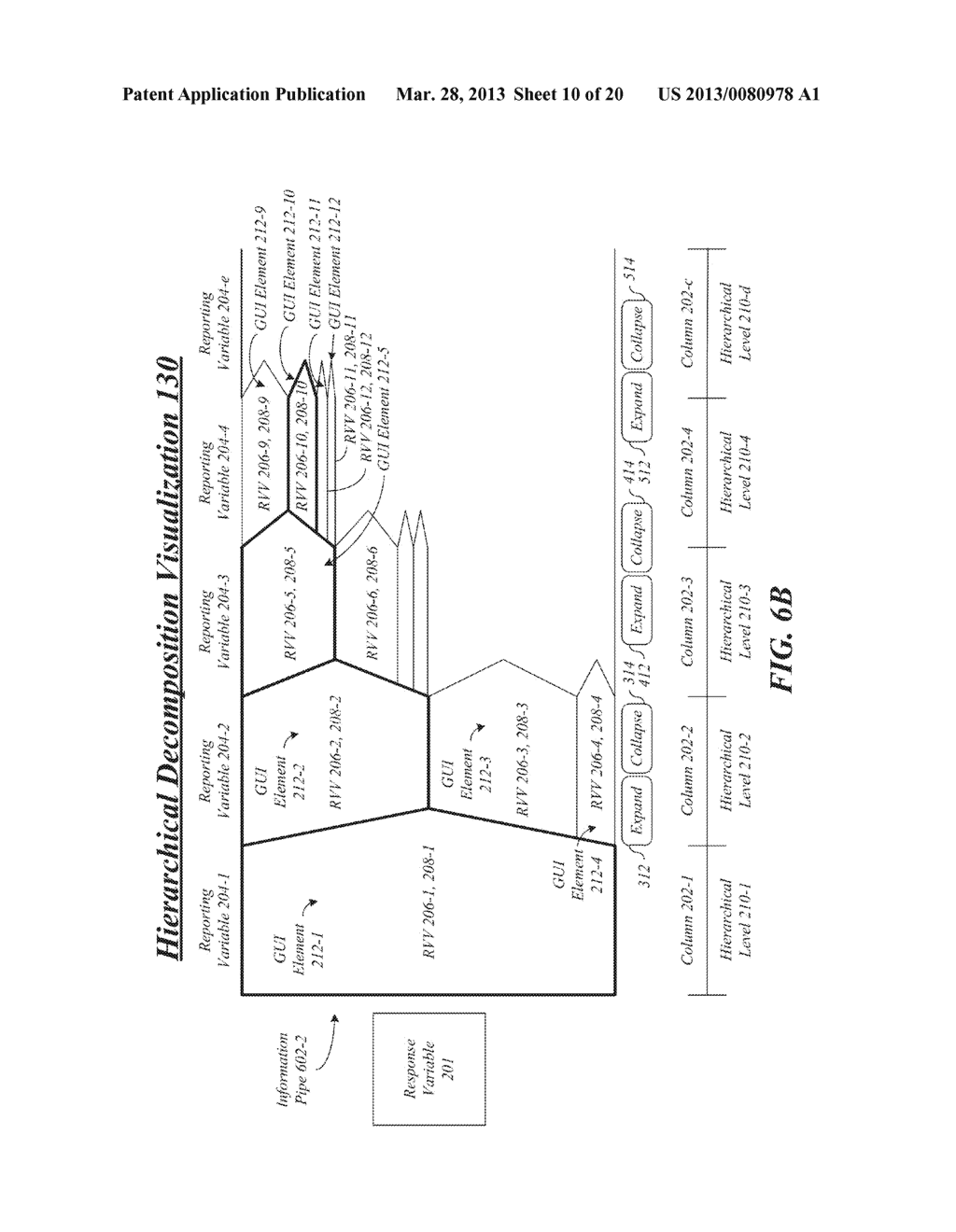 TECHNIQUES TO PRESENT HIERARCHICAL INFORMATION USING A MULTIVARIABLE     DECOMPOSITION VISUALIZATION - diagram, schematic, and image 11