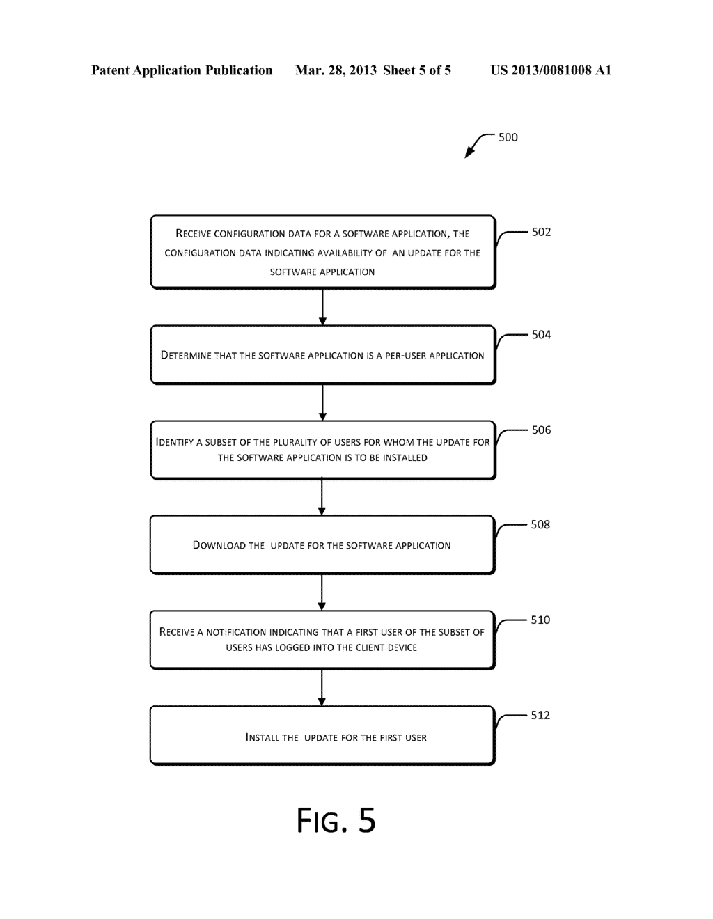 DETECTION AND INSTALLATION OF SOFTWARE ON A PER-USER BASIS - diagram, schematic, and image 06