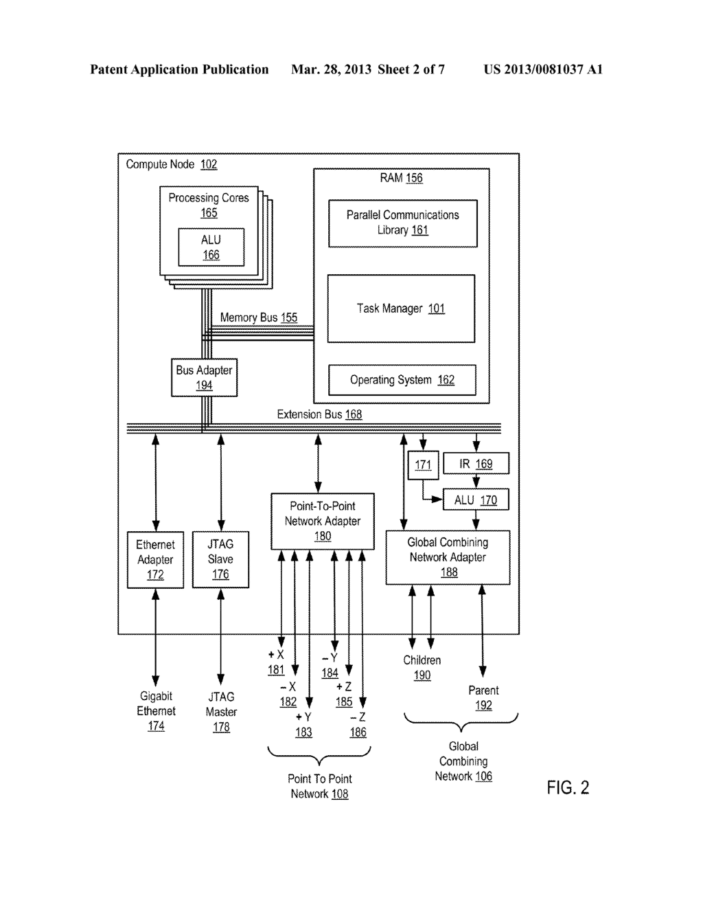 PERFORMING COLLECTIVE OPERATIONS IN A DISTRIBUTED PROCESSING SYSTEM - diagram, schematic, and image 03