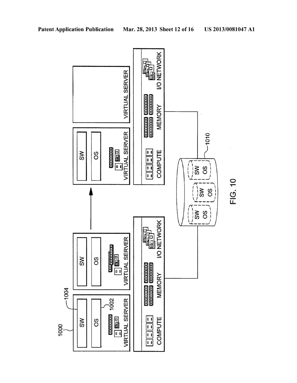 MANAGING A WORKLOAD OF A PLURALITY OF VIRTUAL SERVERS OF A COMPUTING     ENVIRONMENT - diagram, schematic, and image 13