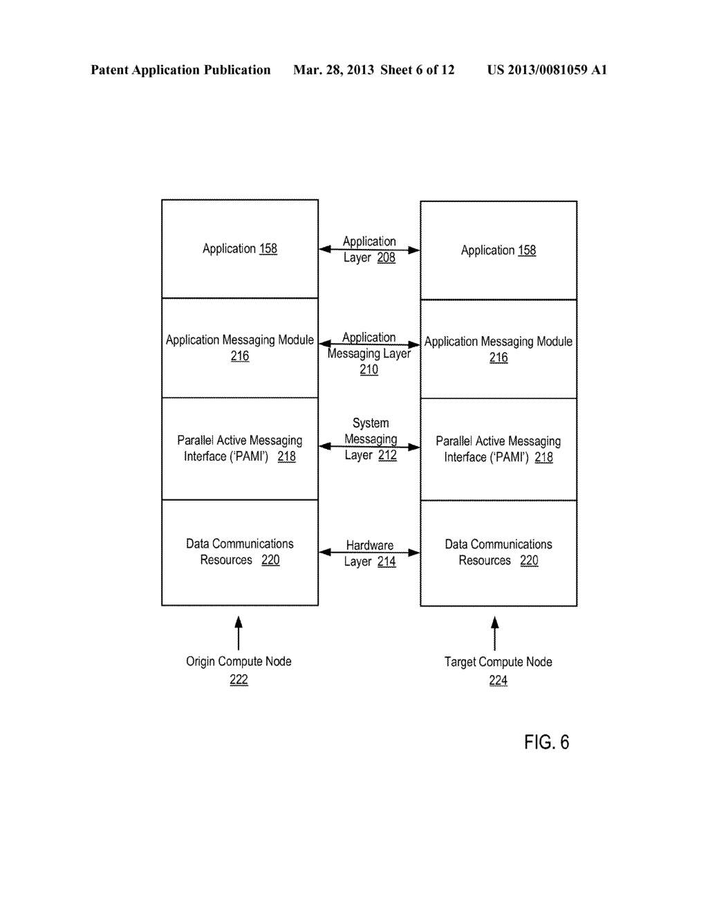 DATA COMMUNICATIONS IN A PARALLEL ACTIVE MESSAGING INTERFACE OF A PARALLEL     COMPUTER - diagram, schematic, and image 07