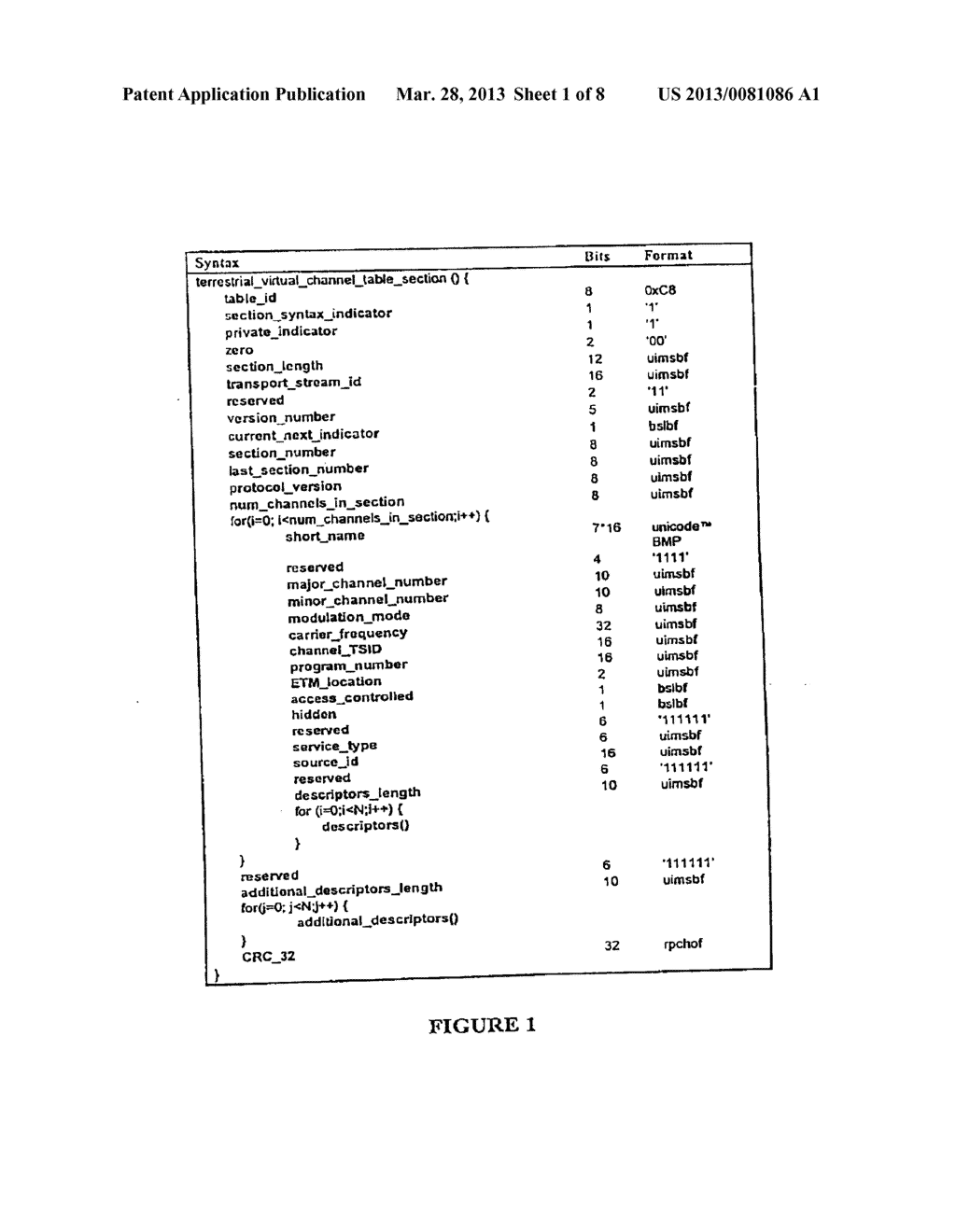 VIRTUAL CHANNEL TABLE FOR A BROADCAST PROTOCOL AND METHOD OF BROADCASTING     AND RECEIVING BROADCAST SIGNALS USING THE SAME - diagram, schematic, and image 02