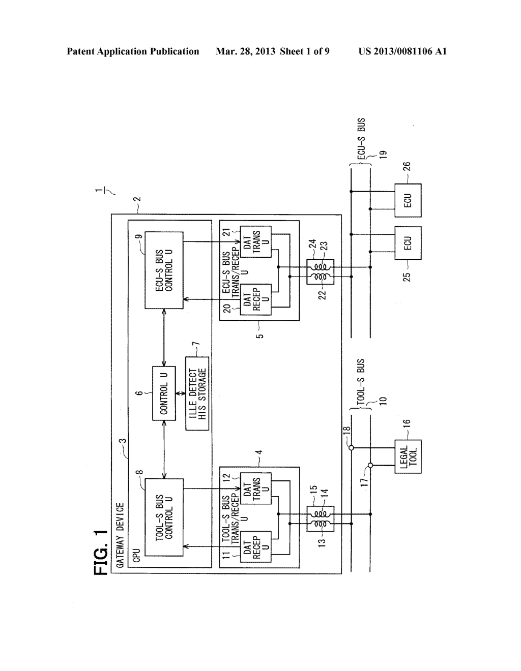 BUS MONITORING SECURITY DEVICE AND BUS MONITORING SECURITY SYSTEM - diagram, schematic, and image 02