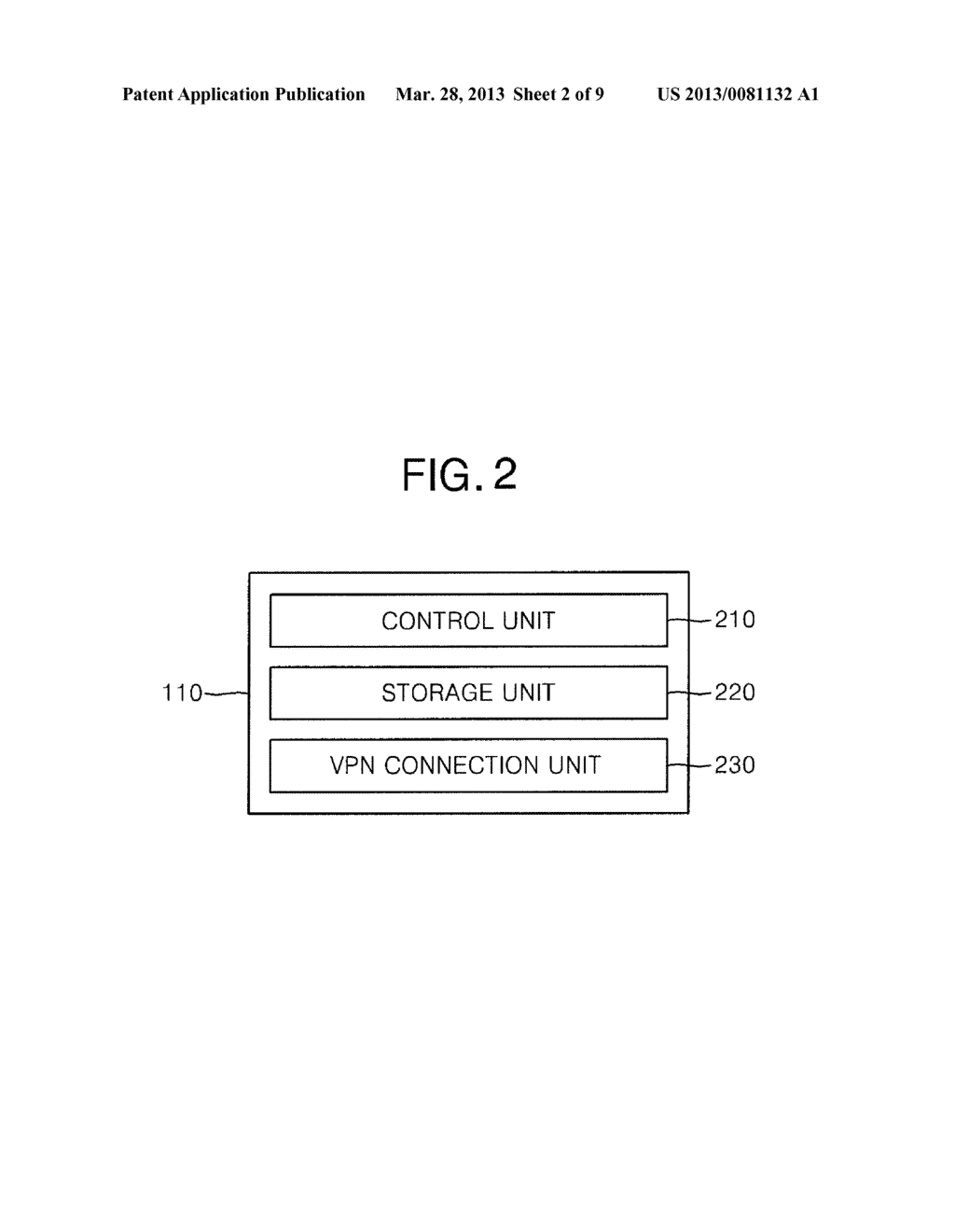 APPARATUS AND METHOD FOR PROVIDING VIRTUAL PRIVATE NETWORK SERVICE BASED     ON MUTUAL AUTHENTICATION - diagram, schematic, and image 03