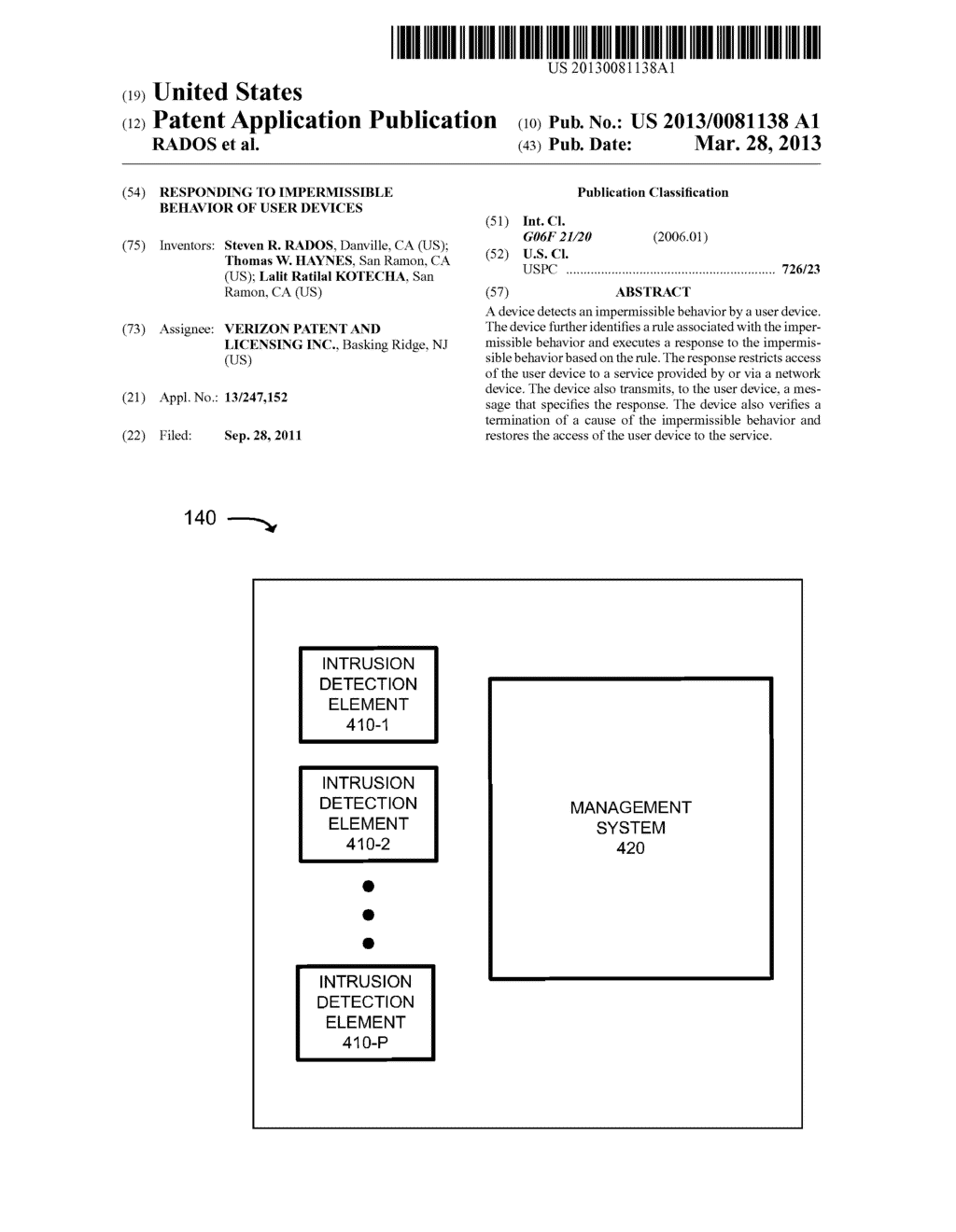 RESPONDING TO IMPERMISSIBLE BEHAVIOR OF USER DEVICES - diagram, schematic, and image 01