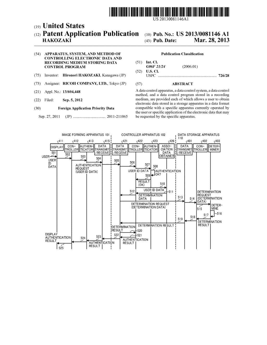 APPARATUS, SYSTEM, AND METHOD OF CONTROLLING ELECTRONIC DATA AND RECORDING     MEDIUM STORING DATA CONTROL PROGRAM - diagram, schematic, and image 01