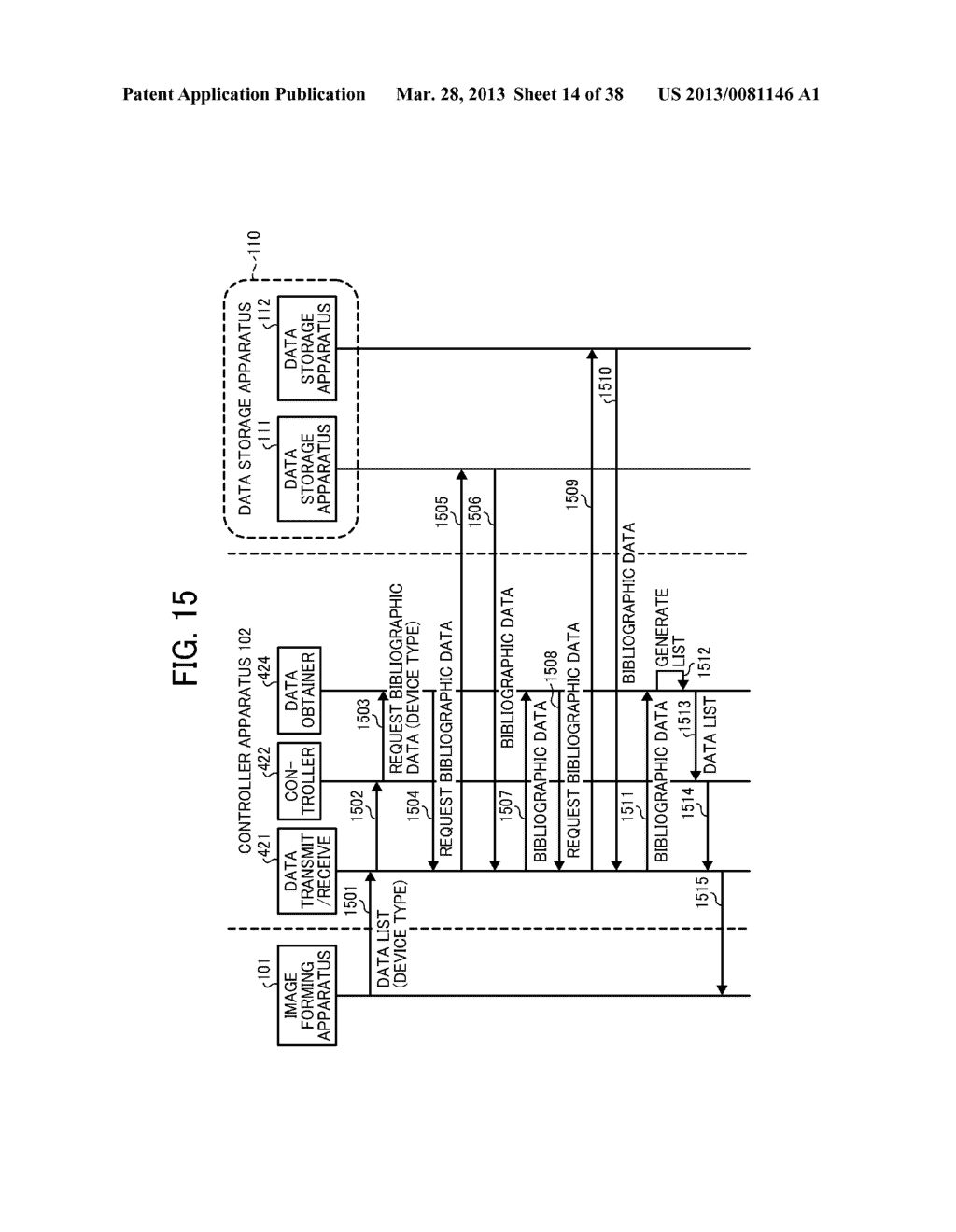 APPARATUS, SYSTEM, AND METHOD OF CONTROLLING ELECTRONIC DATA AND RECORDING     MEDIUM STORING DATA CONTROL PROGRAM - diagram, schematic, and image 15