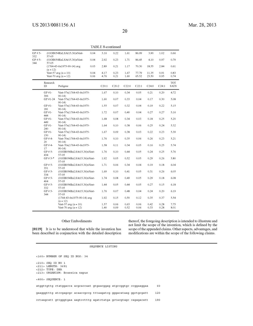 BRASSICA PLANTS YIELDING OILS WITH A LOW ALPHA LINOLENIC ACID CONTENT - diagram, schematic, and image 41