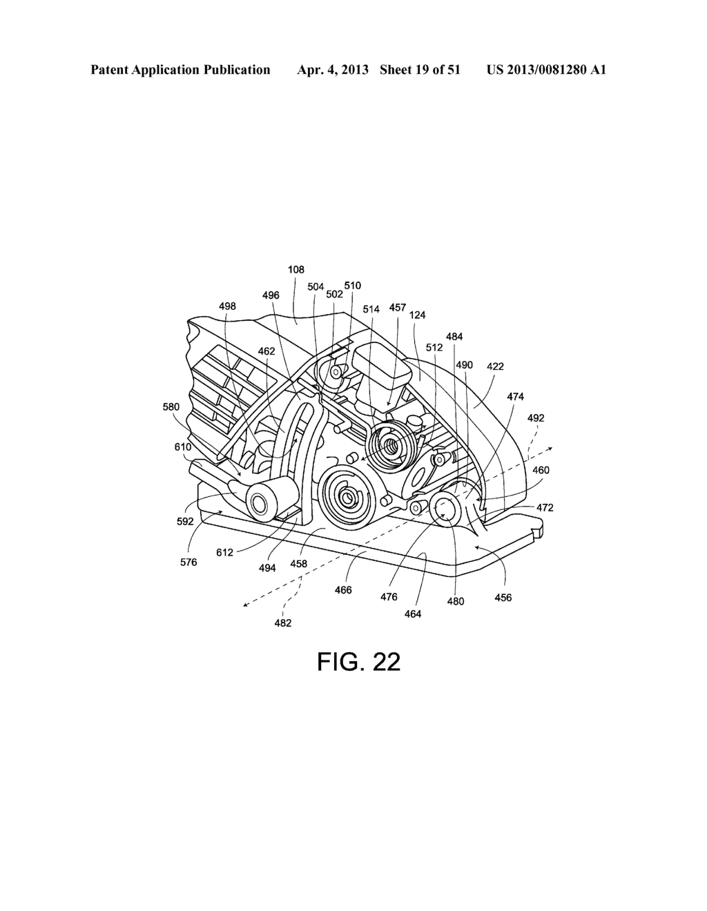 Saw Assembly with Pivot Hinge Dust Port - diagram, schematic, and image 20